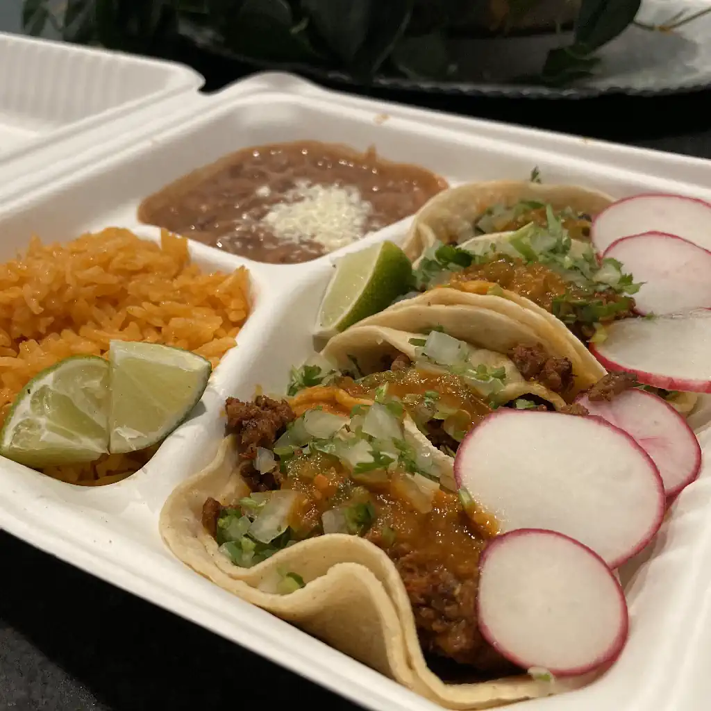 Tacos in a container