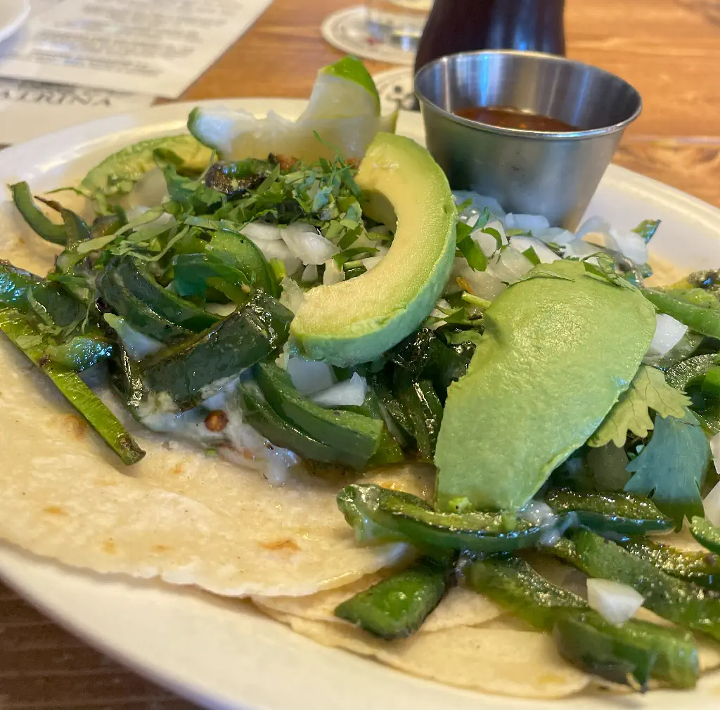 Tacos on a plate